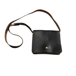 DREAM CREEKS CROSSBODY BAG DARK BROWN LEATHER HANDCRAFTED RECTANGULAR SHAPE